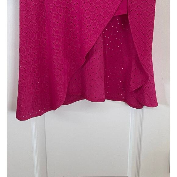 NWT London Times Mockneck Front Side Ruched Midi Dress Size 10 - Picture 4 of 13